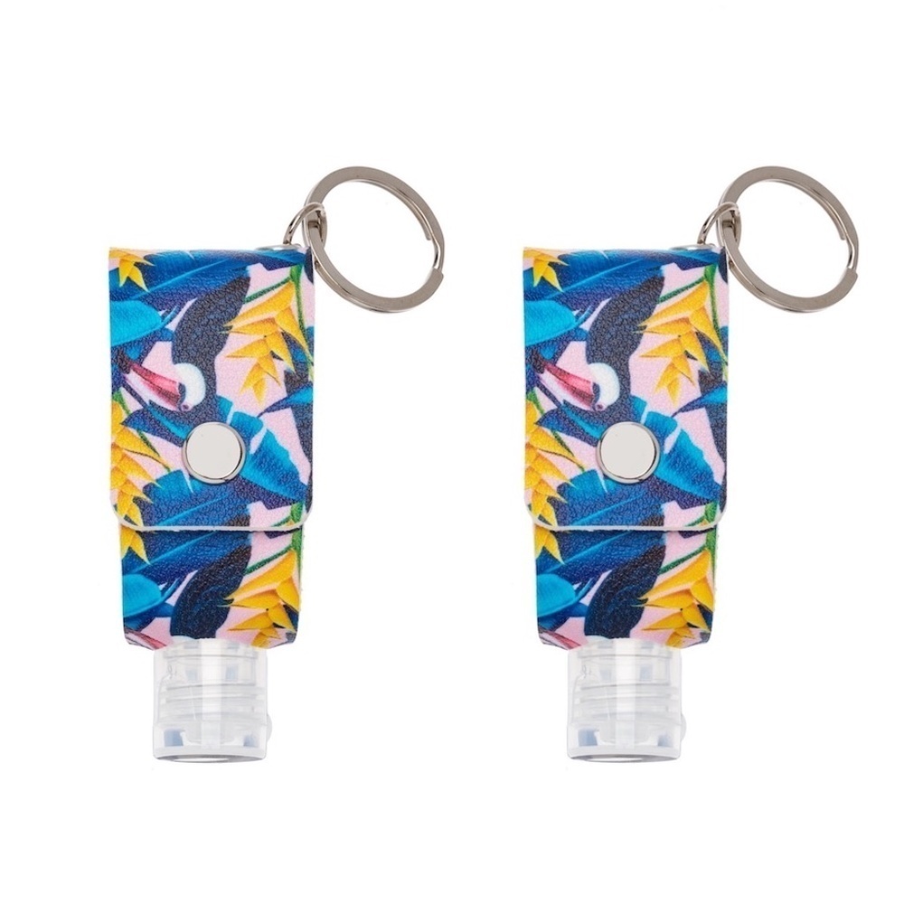 Hand Sanitizer Key Chain With Empty 30 ml Bottle - set of 2